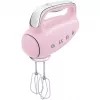 Smeg HMF01PKEU rokas mikseris 50. gadu retro dizainā, rozā