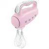 Smeg HMF01PKEU rokas mikseris 50. gadu retro dizainā, rozā