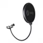 Pop filtrs SSQ Double Pop Filter POP1 SS-1923 ar dubulto metāla sietu un regulējamu gulbja kaklu