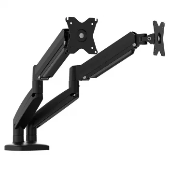 j5create JTSA102 Ergonomisks divu monitoru stiprinājums melns Clamp/Grommet 16 kg