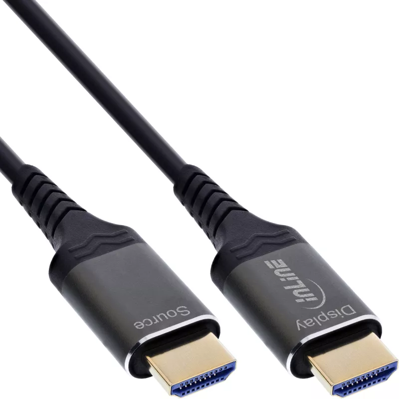 InLine HDMI AOC kabelis 17915X Ultra High Speed 8K, aktīvais optiskais, 15 m