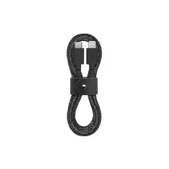 Native Union BELT-KV-CL-CS-BK-2 Lightning–USB-C kabelis, 1,2 m, melns