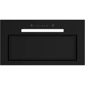 Iebūvējamā tvaika nosūcējs MPM MPM-54-OWS-01, 54 cm, kanāla/recirkulācijas, 3 ātrumi, melns, stikls/tērauds