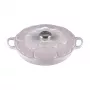 Le Creuset gourmet profesionālais katls puķu formā 26 cm čaulas rozā