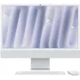 APPLE iMac Z1E2 59,62 cm 23,5 collu standarta stikls M4 8C CPU/8C GPU/16C N.E. 16 GB 512 GB SSD Gbit Eth MM MaKey DE Sudrabs (Z1E2-MWUC3D/A-078PO4)