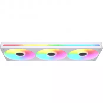 COUGAR Unity360-FB 360mm viena rāmja ARGB PWM reversais ventilatoru komplekts, 120mm x3, 700–1600 RPM, FDB, Balts