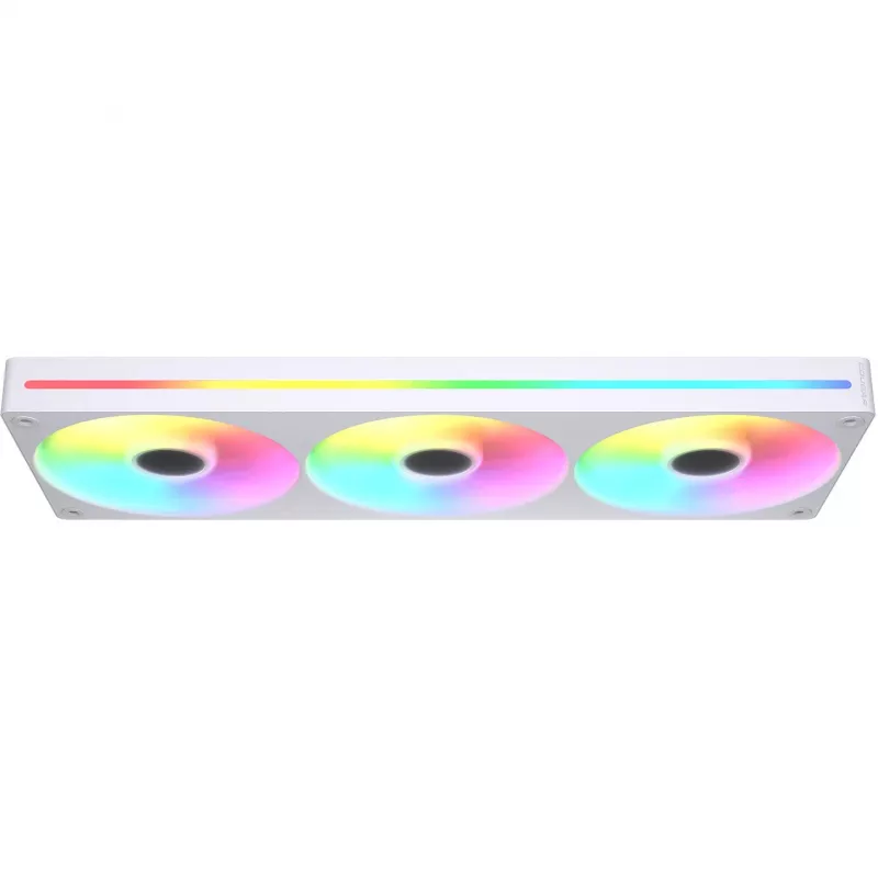 COUGAR Unity360-FB 360mm viena rāmja ARGB PWM reversais ventilatoru komplekts, 120mm x3, 700–1600 RPM, FDB, Balts