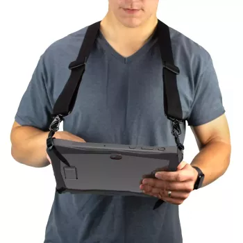 Gamber-Johnson InfoCase FM-USHRN-KIT četrpunktu stiprinājuma siksna Samsung Galaxy Tab Active4 Pro, melna