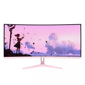 Izliekts datora monitors Arozzi Nova 34 collas (86,4 cm) 3440×1440 21:9 LED 1 ms Rozā
