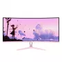 Izliekts datora monitors Arozzi Nova 34 collas (86,4 cm) 3440×1440 21:9 LED 1 ms Rozā
