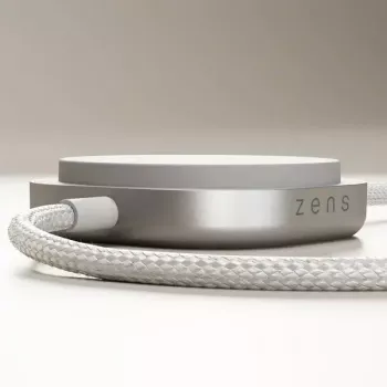USB C-C kabelis Zens Pro 2 — USB‑C uz USB‑C, Balts