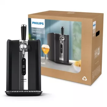 Philips HD3770/90 PerfectDraft alus izsniegšanas sistēma, melna, saderīga ar 6L mucām