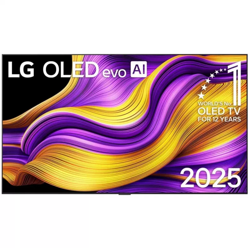 LG OLED77G57LW evo televizors, 194.7 cm (77 colli), sudrabs/melns, UltraHD/4K, Triple Tuner, HDR, 120Hz panelis