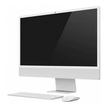 APPLE iMac Z1E2 59,62 cm 23,5 collu standarta stikls M4 8C CPU/8C GPU/16C N.E. 16 GB 512 GB SSD bez Ethernet MM MaKey DE Sudraba (Z1E2-MWUC3D/A-078POW)