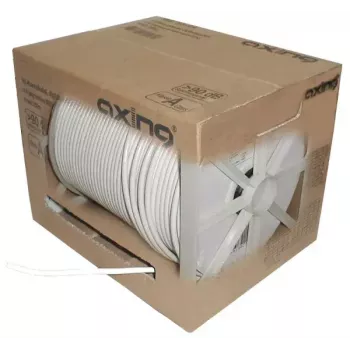 Koaksiālais kabelis Axing SKB09404 250m Balts 6.6mm