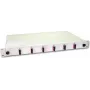 Lightwin LWL Splice Box, 12 šķiedras, 6x DSC daudzmodu, 50/125µm OM4 pigtail, Splice Boxes (SPBOX 12G50 OM4 DSC)