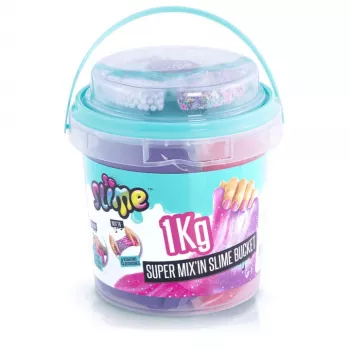 Slime Canal Toys Super Bucket 1kg Daudzkrāsains 6 gadi