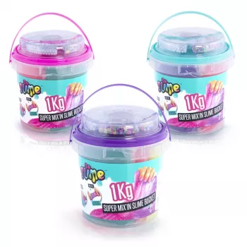 Slime Canal Toys Super Bucket 1kg Daudzkrāsains 6 gadi