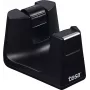 Lentas dozators Tesa 53905-00000-01 1,9 cm platām ruļļiem, ABS, melns/caurspīdīgs