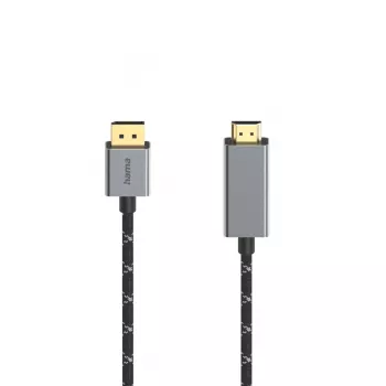 Video kabeļa adapteris Hama 00200506 1.5m DisplayPort uz HDMI Melns
