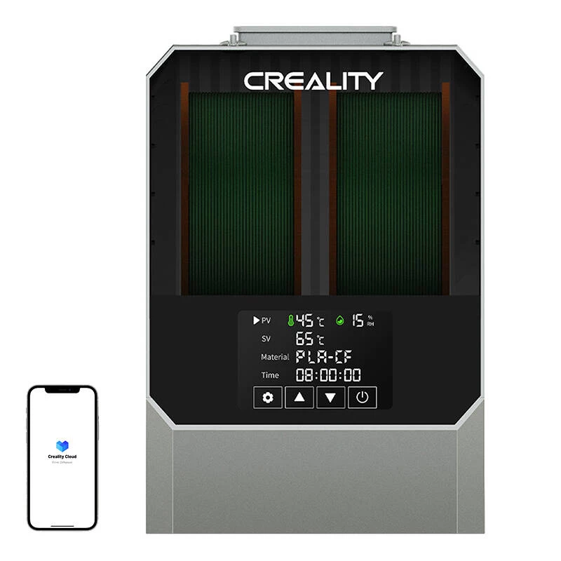 Filamentu žāvētājs Creality Space Pi Plus — pelēks, 3D printera filamentiem, 1 gab.