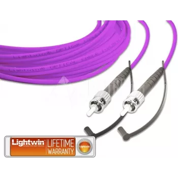 Lightwin LWL lēciena kabelis, vienmodu, MM OM4, ST-ST, 5 m (LSP-50 ST-ST 5.0 OM4)