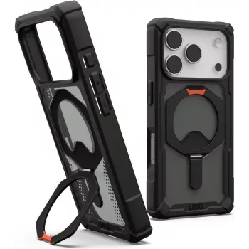 UAG Urban Armor Gear Plasma XTE Macīgs statīvs Macīgs korpuss Apple iPhone 17 Pro melns/pop apelsīns 114527114097