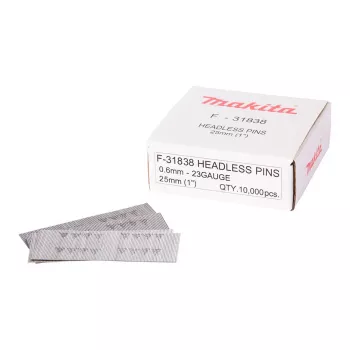 Makita F-31838 cinkotas naglas ar plakanu galvu, 0,6 x 25 mm, 23 Ga, 10000 gab.