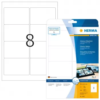 Pašlīmējošas printera etiķetes HERMA Labels A4 96x63.5 mm