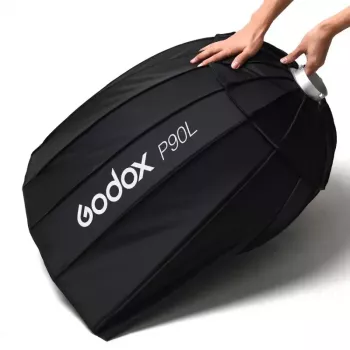 Softbox Godox P90L 90cm Melns Nylons Poliesters ar Difuzoriem
