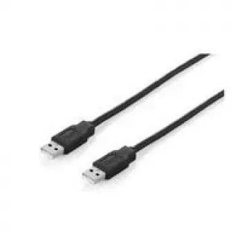 EQUIP USB 2.0 kabelis A-A 3m S/S melns (128871)
