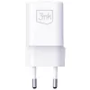 3MK Hyper Charger PD 33W GaN QC4+ balts — USB-C lādētājs 33W, GaN, Quick Charge 4+