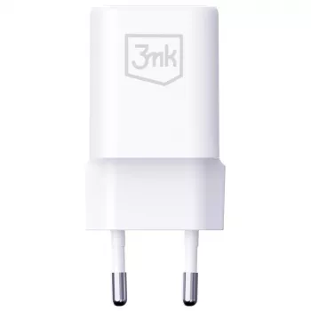 3MK Hyper Charger PD 33W GaN QC4+ balts — USB-C lādētājs 33W, GaN, Quick Charge 4+
