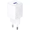 3MK Hyper Charger PD 33W GaN QC4+ balts — USB-C lādētājs 33W, GaN, Quick Charge 4+