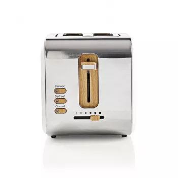 Toasteris Nedis KABT510EWT — 2 šķēles, nerūsējošā tērauda korpuss, 900 W, balts