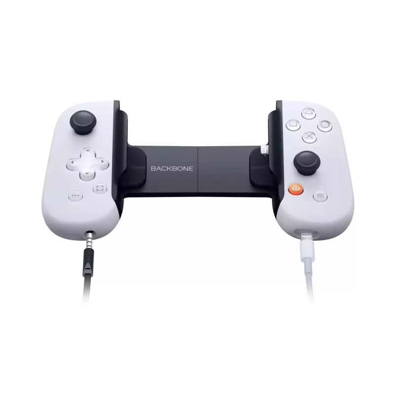 Spēļu kontrolieris Backbone One iPhone PlayStation Edition Balts — vadu Lightning kontrolieris PC, PlayStation, Xbox, iOS