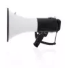 Megafons Nedis MEPH250WT — rokas sirēna/PA, 1500 m diapazons, 120 dB, melns/balts