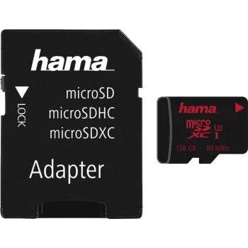 Hama 00213116 Atmiņas karte 128 GB MicroSDXC UHS Class 3