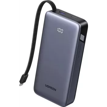 UGREEN PB536 20000mAh 45W portatīvais lādētājs (pelēks)
