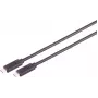 USB kabelis S/CONN 13-63035 USB4 Gen 3x2 2 m USB C Melns