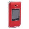 Olympia VITUS 4G salokāmais telefons — 2.8 collu LCD, Bluetooth, FM radio, 147 g, Sarkans