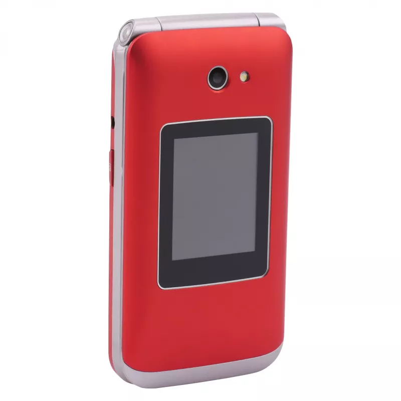Olympia VITUS 4G salokāmais telefons — 2.8 collu LCD, Bluetooth, FM radio, 147 g, Sarkans