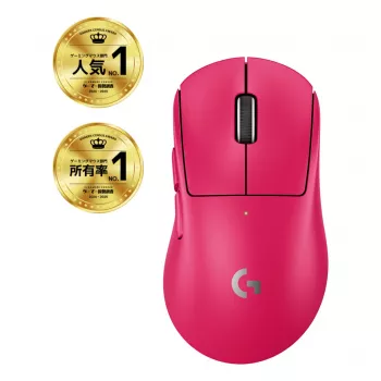 Pele Logitech G 910-007374 labā roka RF bezvadu optiskā 44 000 DPI 1 ms 5 pogas magenta