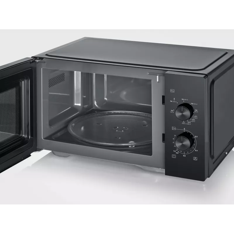 Kombinētā mikroviļņu krāsns SEVERIN MW 7792, uzstādāma uz galda, 20 L, 900 W, melna, pogas un rotācijas regulators