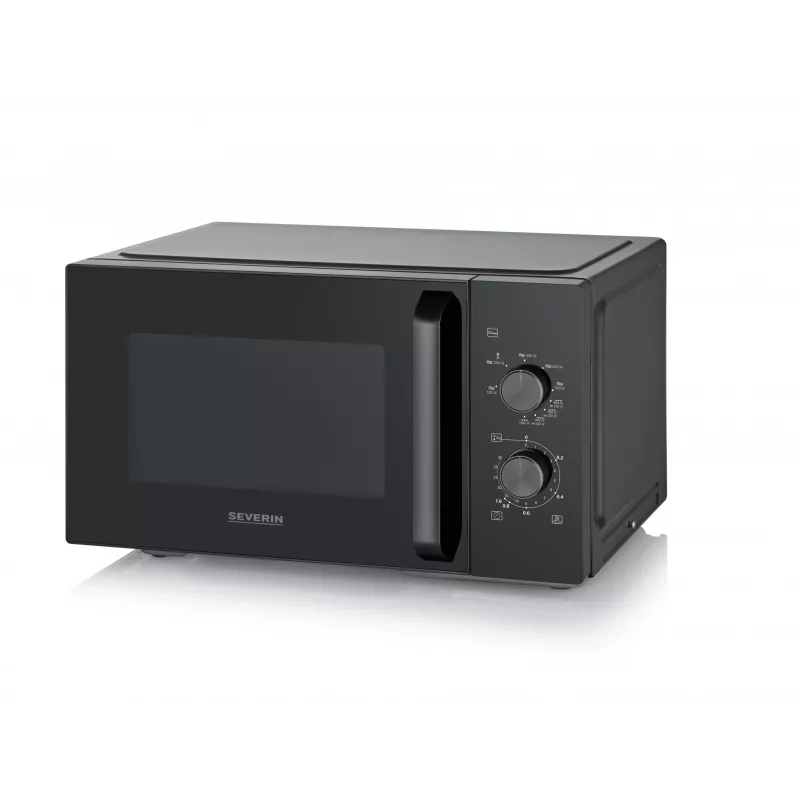 Kombinētā mikroviļņu krāsns SEVERIN MW 7792, uzstādāma uz galda, 20 L, 900 W, melna, pogas un rotācijas regulators