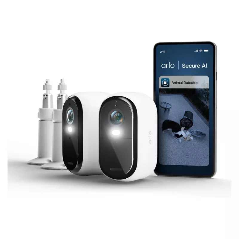Arlo E3 HD 2 kameru komplekts + 2 stiprinājumi