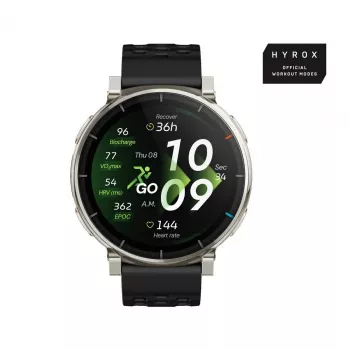 Viedpulkstenis Amazfit Active 3 — 1,32 collu (3,35 cm) AMOLED 466×466 px, GPS, 365 mAh, silikona siksniņa
