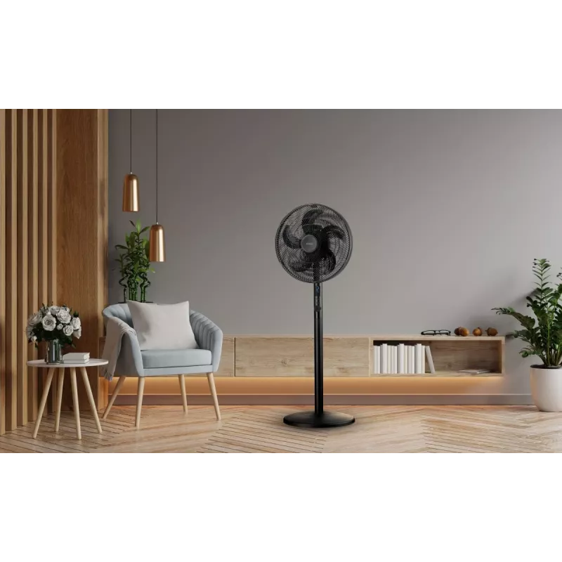 Noveen F535 X-Line 2-in-1 stāvošais un galda ventilators, 40 cm, melns