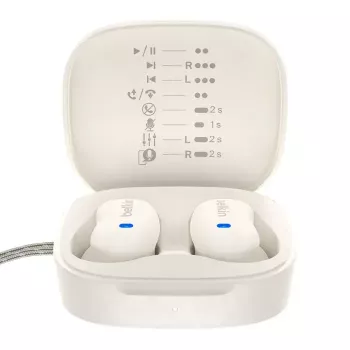 Austiņas Belkin SoundForm Anywhere — Iekšauss vadu un bezvadu (USB-C, Bluetooth), balta, 4 g