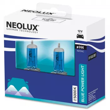 Neolux H4 Blue Power Light halogēna spuldžu komplekts 2 gab. — 12V, 100/90W